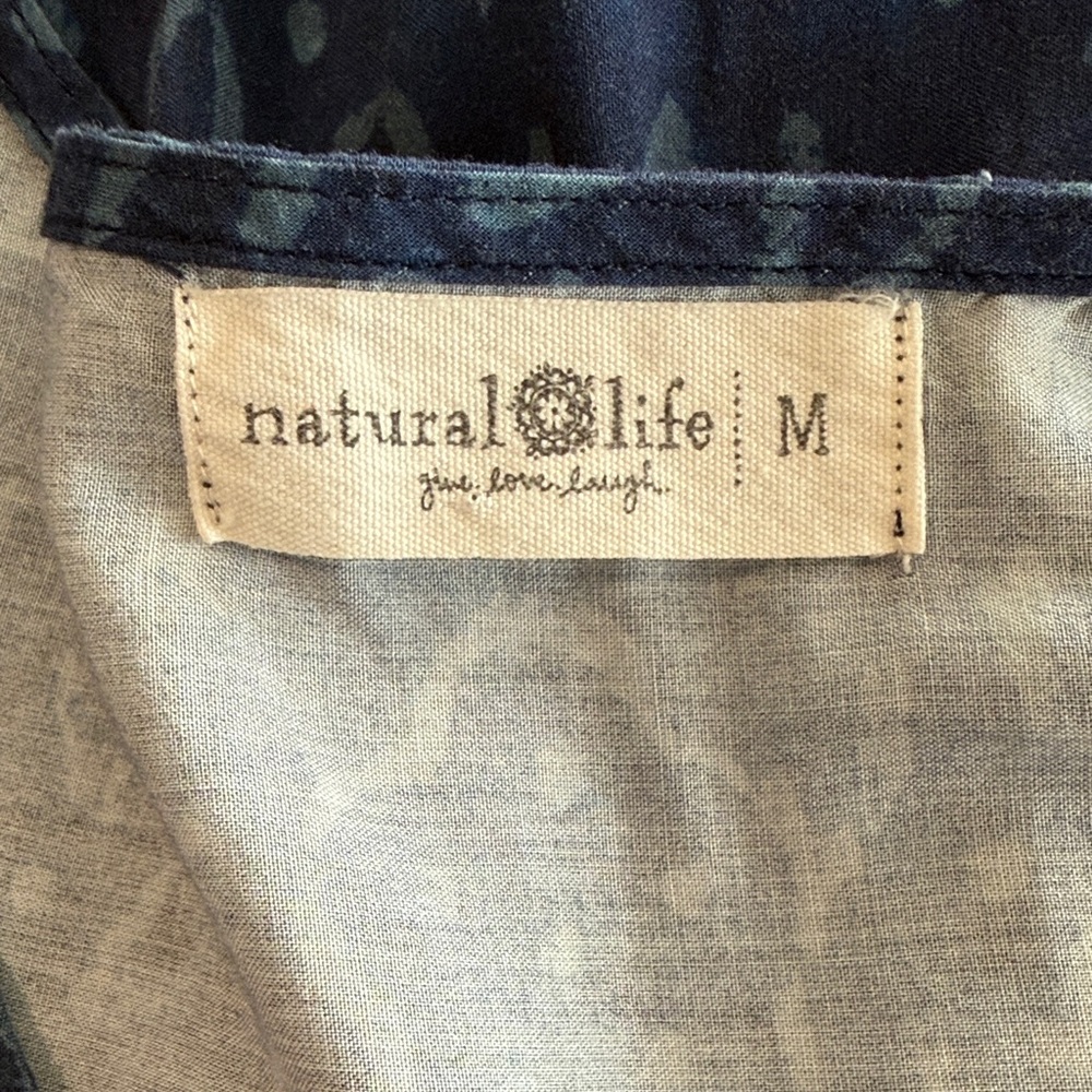 NATURAL LIFE Blue Patterned Maxi Dress - Picture 11 of 15